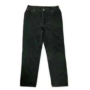 Levi's Vintage 550 Black Denim Jeans Size 16 Reg Short